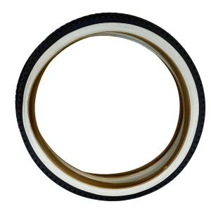 26" x 2.125" WANDA Bicycle Tires Beach Cruiser Black/White Wall Diamond