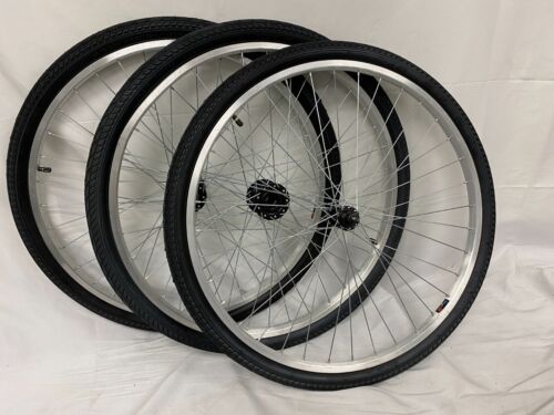 20/24/26 inch Alloy Adult Trike Wheelset with Tire and Tube for 15mm Axles